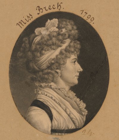 Hannah Breck autorstwa Charles Balthazar Julien Févret de Saint-Mémin
