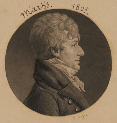 Hyman Marks autorstwa Charles Balthazar Julien Févret de Saint-Mémin