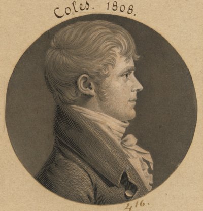 Isaac A. Coles autorstwa Charles Balthazar Julien Févret de Saint-Mémin