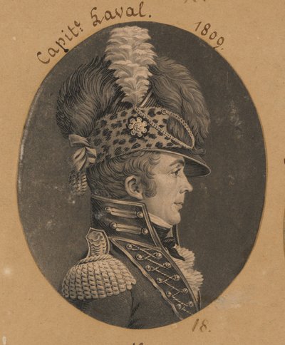 Jacint Laval autorstwa Charles Balthazar Julien Févret de Saint-Mémin