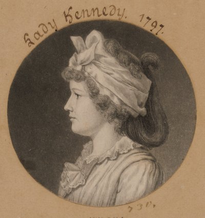 Jane Macomb Kennedy autorstwa Charles Balthazar Julien Févret de Saint-Mémin