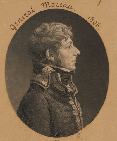 Jean-Victor Moreau autorstwa Charles Balthazar Julien Févret de Saint-Mémin
