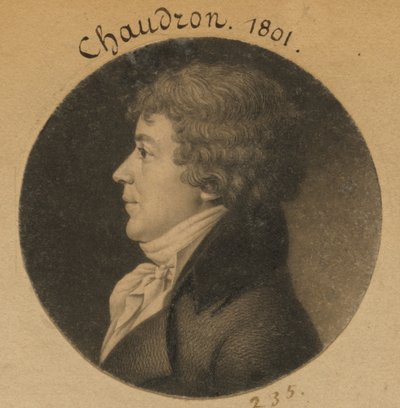 Jean Simon Chaudron autorstwa Charles Balthazar Julien Févret de Saint-Mémin
