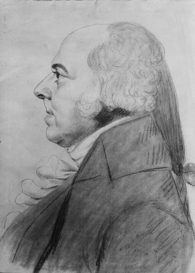 John Adams autorstwa Charles Balthazar Julien Févret de Saint-Mémin