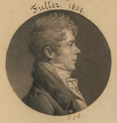 John Coles III autorstwa Charles Balthazar Julien Févret de Saint-Mémin