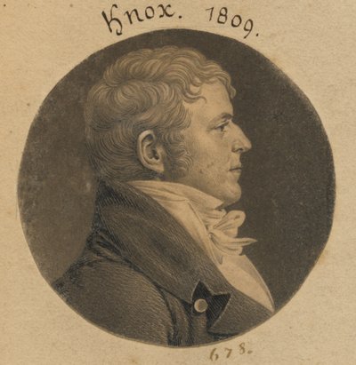 Knox autorstwa Charles Balthazar Julien Févret de Saint-Mémin