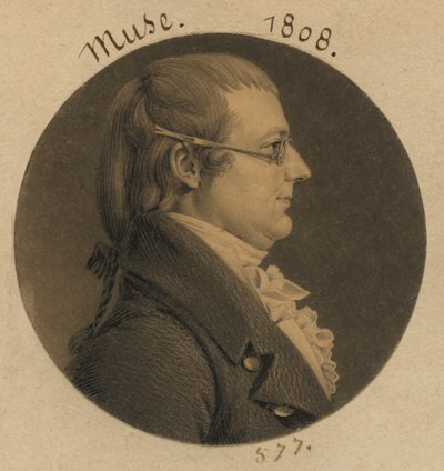 Lawrence Muse autorstwa Charles Balthazar Julien Févret de Saint-Mémin