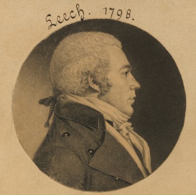 Blutegel autorstwa Charles Balthazar Julien Févret de Saint-Mémin