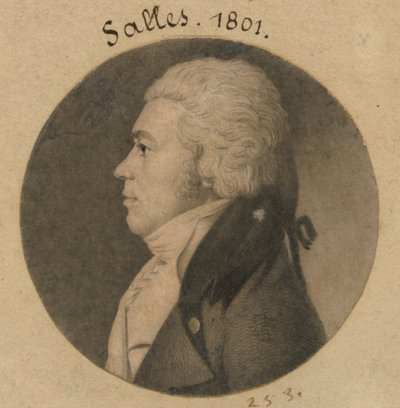 Lewis Salles autorstwa Charles Balthazar Julien Févret de Saint-Mémin