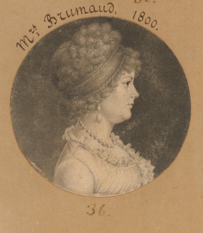 Frau Brumaud autorstwa Charles Balthazar Julien Févret de Saint-Mémin