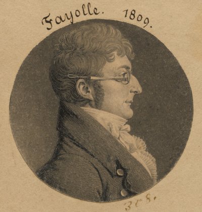 Peter Fayolle autorstwa Charles Balthazar Julien Févret de Saint-Mémin
