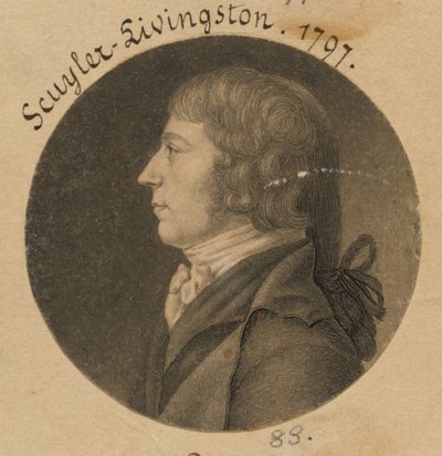 Peter Schuyler Livingston autorstwa Charles Balthazar Julien Févret de Saint-Mémin