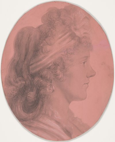 Portret Eleanor Ramsay Fitzwilliam autorstwa Charles Balthazar Julien Févret de Saint-Mémin