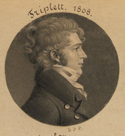 Być może Danile Triplett lub J. N. Luckett autorstwa Charles Balthazar Julien Févret de Saint-Mémin