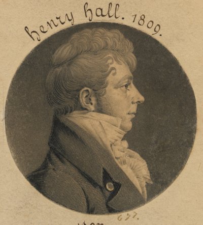 Prawdopodobnie Henry Hall lub Sutton Hall autorstwa Charles Balthazar Julien Févret de Saint-Mémin