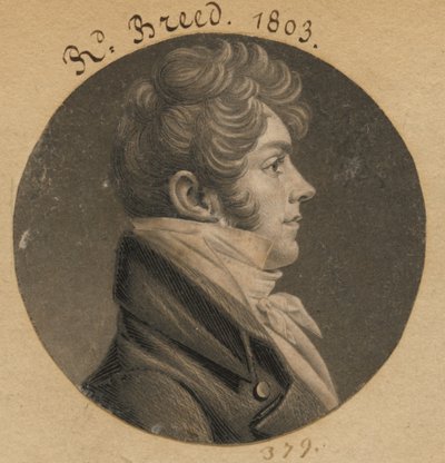 Richard Brent autorstwa Charles Balthazar Julien Févret de Saint-Mémin