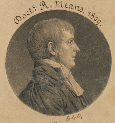 Robert Means autorstwa Charles Balthazar Julien Févret de Saint-Mémin