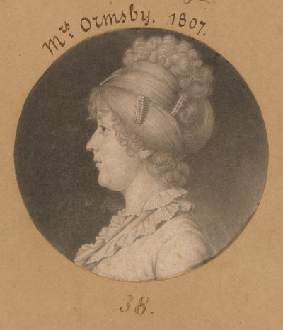 Sarah Mahon Ormsby autorstwa Charles Balthazar Julien Févret de Saint-Mémin