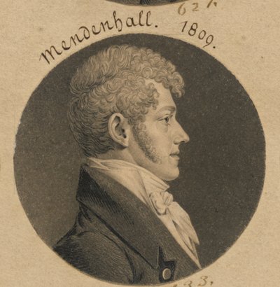 Thomas Mendenhall, Jr. autorstwa Charles Balthazar Julien Févret de Saint-Mémin