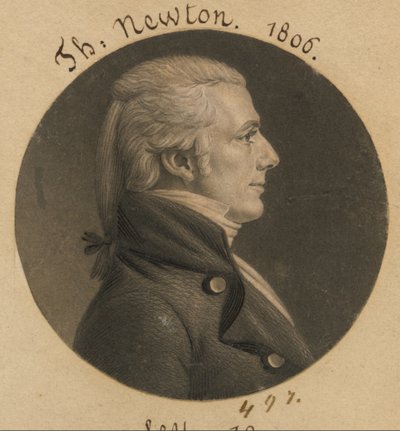 Thomas Newton, Jr. autorstwa Charles Balthazar Julien Févret de Saint-Mémin