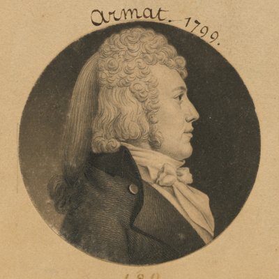 Thomas Wright Armat autorstwa Charles Balthazar Julien Févret de Saint-Mémin