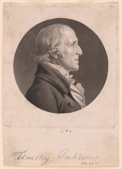 Timothy Pickering autorstwa Charles Balthazar Julien Févret de Saint-Mémin