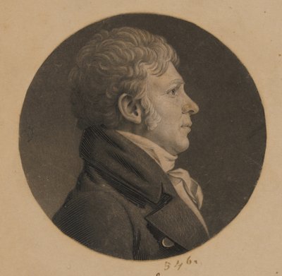Nieznany mężczyzna autorstwa Charles Balthazar Julien Févret de Saint-Mémin