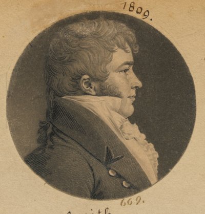 Nieznany mężczyzna autorstwa Charles Balthazar Julien Févret de Saint-Mémin