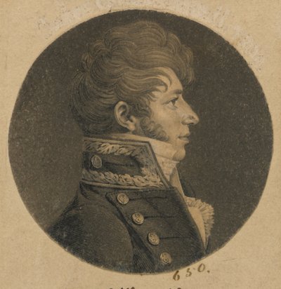 Niezidentyfikowany mężczyzna autorstwa Charles Balthazar Julien Févret de Saint-Mémin
