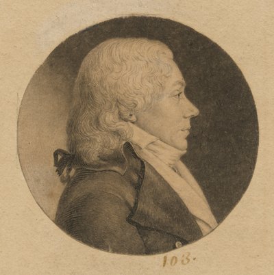 Niezidentyfikowany mężczyzna autorstwa Charles Balthazar Julien Févret de Saint-Mémin