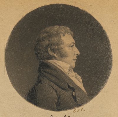 Niezidentyfikowany mężczyzna autorstwa Charles Balthazar Julien Févret de Saint-Mémin