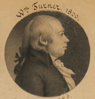 William Turner autorstwa Charles Balthazar Julien Févret de Saint-Mémin