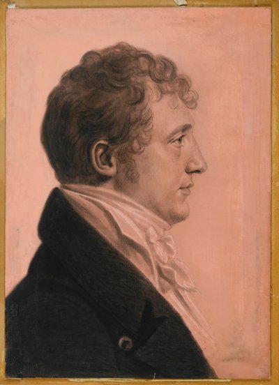James Alexander Fulton z Góry Erin, ok. 1808 (węgiel, biała kreda i pastelowa kredka bistre na papierze leżał na pokładzie) autorstwa Charles Balthazar Julien Févret de Saint Mémin
