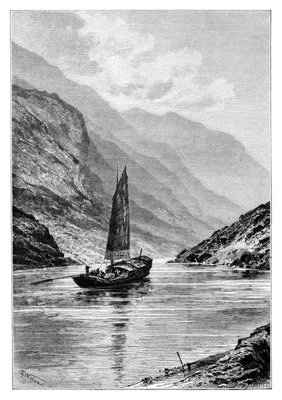 Górna Jangcy, Chiny, 1895. autorstwa Charles Barbant