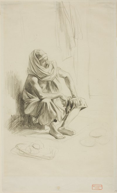 Siedzący Arab autorstwa Charles Bargue