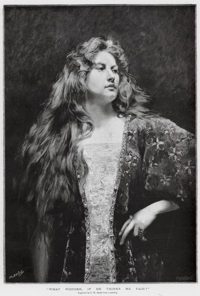 "Co za cud, jeśli uważa mnie za uczciwego" (litografia) autorstwa Charles Baude