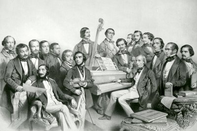 Unia Muzyczna, wyd. przez Hanharta, 1851 autorstwa Charles Baugniet