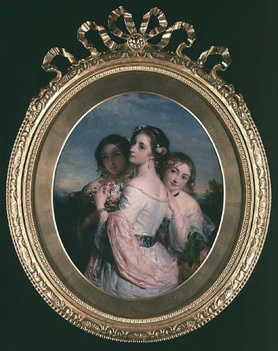 Trzy piękności, ok. 1845 r autorstwa Charles Baxter