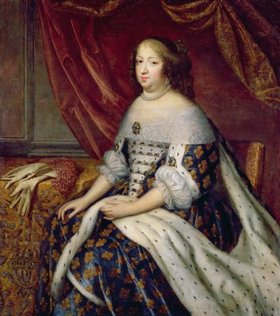 Portret Anny Austriackiej (1601-66) królowej Francji autorstwa Charles Beaubrun