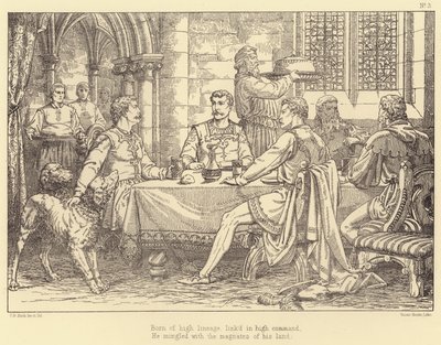 Ilustracja do Lary, Opowieść Lorda Byrona (rycina) autorstwa Charles Bell Birch