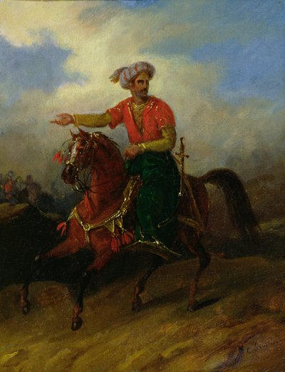 Osman na koniu autorstwa Charles Bellier