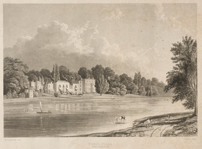Willa Papieży, Twickenham, 1828. autorstwa Charles Bentley