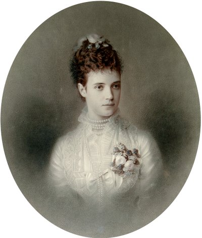 Portret cesarzowej Marii Fiodorowny z Rosji, lata 90. XIX wieku autorstwa Charles Bergamasco