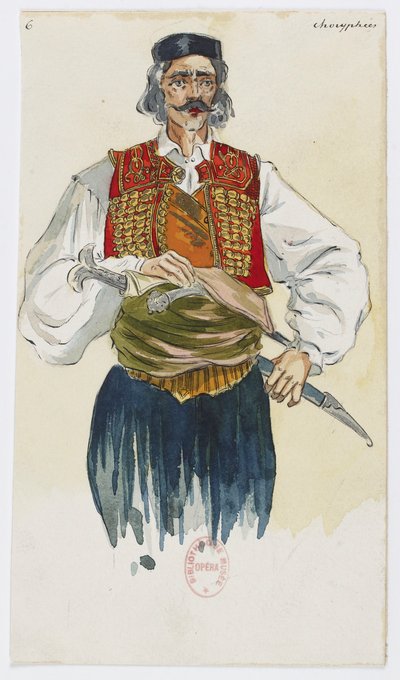 Holmès - Czarna góra - kostiumy autorstwa Charlesa Bianchiniego - 06. Choryphées autorstwa Charles Bianchini