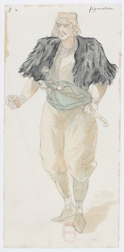 Holmès - Czarna góra - kostiumy zaprojektowane przez Charlesa Bianchiniego - 08b. Figuracja autorstwa Charles Bianchini