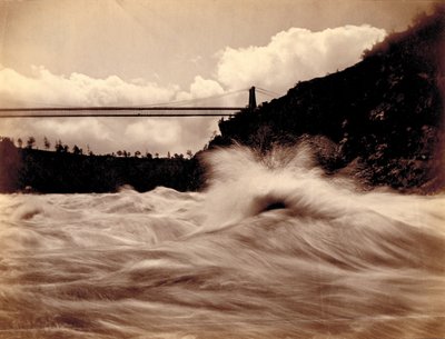 The Rapids, Below the Suspension Bridge, ok. 1870 r. (odbitka albuminowo-srebrowa) autorstwa Charles Bierstadt