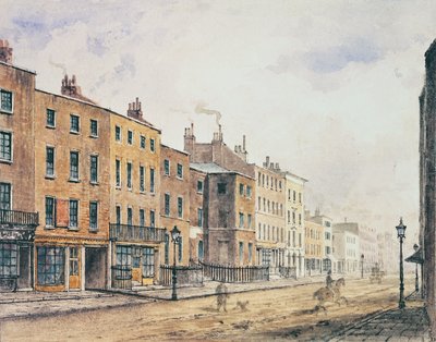 Widok na Marylebone High Street, 1848 autorstwa Charles Bigot