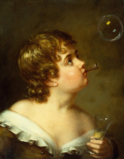Dmuchanie baniek (olej na płótnie) autorstwa Charles Bird King