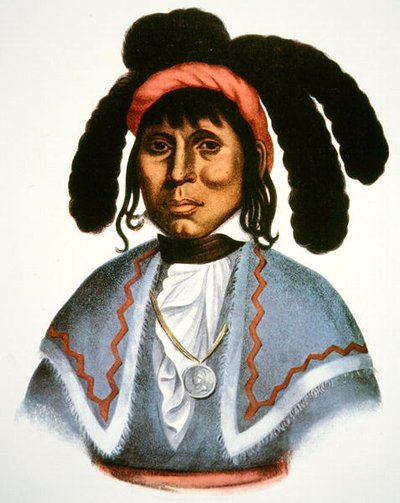 Micanopy (zm. 1849) c.1826 (kolor lito) autorstwa Charles Bird King