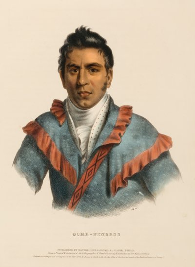 OCHE-FINCECO, z Historii plemion indiańskich Ameryki Północnej autorstwa Charles Bird King